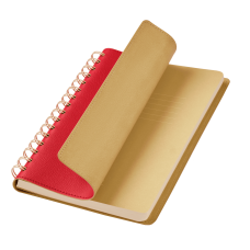 Ежедневник Vista недатированный, красный/бежевый