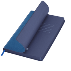 Ежедневник River side недатированный, лазурный/синий  (без упаковки, без стикера)