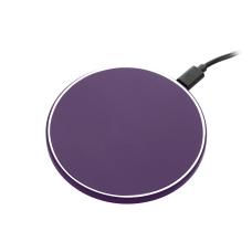 Беспроводное зарядное устройство с подсветкой 15W Auris, фиолетовое Беспроводное зарядное устройство с подсветкой 15W Auris, фиолетовое
