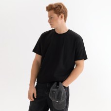 Футболка унисекс KRIS, 150 гр., черная, размер M