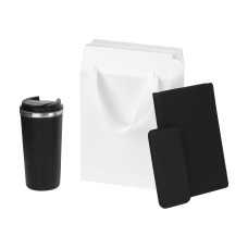 Подарочный набор Palermo, черный (термокружка, ежедневник, аккумулятор) Подарочный набор Palermo, черный (термокружка, ежедневник, аккумулятор)