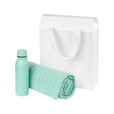 Подарочный набор Sorento, бирюзовый (термобутылка, плед) Подарочный набор Sorento, бирюзовый (термобутылка, плед)