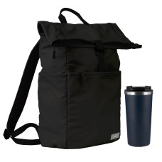 Подарочный набор Palermo, Boston, черный/синий (рюкзак, термокружка) Подарочный набор Palermo, Boston, черный/синий (рюкзак, термокружка)