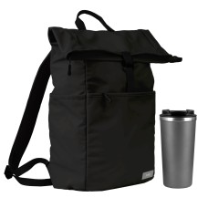 Подарочный набор Palermo, Boston, черный/серый (рюкзак, термокружка) Подарочный набор Palermo, Boston, черный/серый (рюкзак, термокружка)