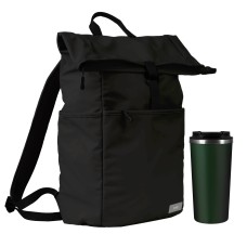 Подарочный набор Palermo, Boston, черный/зеленый (рюкзак, термокружка) Подарочный набор Palermo, Boston, черный/зеленый (рюкзак, термокружка)
