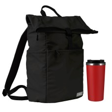 Подарочный набор Palermo, Boston, черный/красный (рюкзак, термокружка) Подарочный набор Palermo, Boston, черный/красный (рюкзак, термокружка)