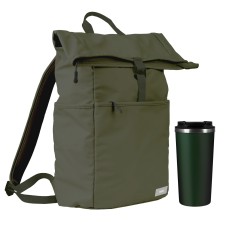 Подарочный набор Palermo, Boston, зеленый (рюкзак, термокружка) Подарочный набор Palermo, Boston, зеленый (рюкзак, термокружка)