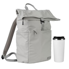 Подарочный набор Palermo, Boston, серый/белый (рюкзак, термокружка) Подарочный набор Palermo, Boston, серый/белый (рюкзак, термокружка)