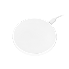 Беспроводное зарядное устройство с подсветкой 15W Auris, белое Беспроводное зарядное устройство с подсветкой 15W Auris, белое