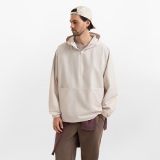 Ветровка (анорак) оверсайз унисекс RISSMAN, бежевая, размер XS/S Ветровка (анорак) оверсайз унисекс RISSMAN, бежевая, размер XS/S