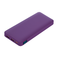 Внешний аккумулятор с подсветкой Ancor PD Plus 10000 mAh, фиолетовый