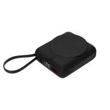 Внешний аккумулятор с подсветкой Ritter PD 10000mAh с функцией беспроводной зарядки 15W, черный