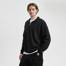 Толстовка на молнии унисекс FLOW, черная, размер M/L