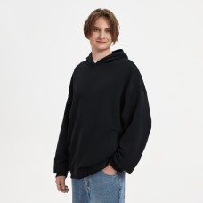 Худи оверсайз унисекс FUSION, черный, размер 3XL/4XL