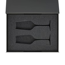 Ложемент под 2 бокала для шампанского (рифленое стекло) в среднюю коробку-трансформер (арт. 695721) Ложемент под 2 бокала для шампанского (рифленое стекло) в среднюю коробку-трансформер (арт. 695721)