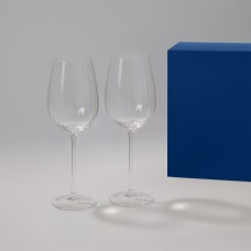 Подарочный набор 2 бокала для вина Blanche в синей коробке Подарочный набор 2 бокала для вина Blanche в синей коробке