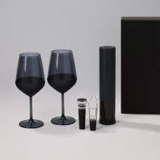 Подарочный набор 2 бокала для вина Black Edition + набор для вина Sacramento в черной коробке Подарочный набор 2 бокала для вина Black Edition + набор для вина Sacramento в черной коробке