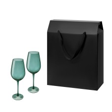 Подарочный набор 2 бокала для вина Capri в большом подарочном пакете Подарочный набор 2 бокала для вина Capri в большом подарочном пакете