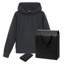 Набор с одеждой ALEX (худи, аккумулятор), черный, XL