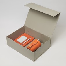 Подарочный набор Monaco, оранжевый (термокружка, аккумулятор, ежедневник, ручка) Подарочный набор Monaco, оранжевый (термокружка, аккумулятор, ежедневник, ручка)