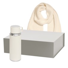 Подарочный набор Oslo, Forges, бежевый (термос, шарф) Подарочный набор Oslo, Forges, бежевый (термос, шарф)