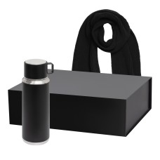 Подарочный набор Oslo, Forges, черный (термос, шарф) Подарочный набор Oslo, Forges, черный (термос, шарф)