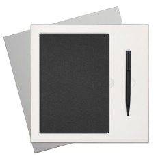 Подарочный набор Moon river, черный (ежедневник, ручка) Подарочный набор Moon river, черный (ежедневник, ручка)