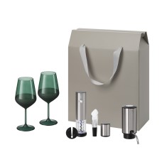 Подарочный набор Emerald, Vintaro, Dante (2 бокала + набор для вина + аэратор) под нанесение логотипа Подарочный набор Emerald, Vintaro, Dante (2 бокала + набор для вина + аэратор) под нанесение логотипа