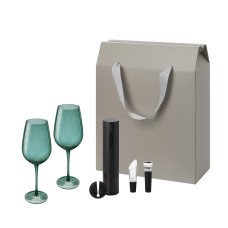 Подарочный набор Capri Sacramento (2 бокала + набор для вина) под нанесение логотипа